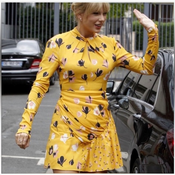 NWOT Self-Portrait Floral Twist Neck Mini Dress 2 - Picture 3 of 13